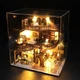 Румбокс 3D інтер'єрний конструктор DIY house Hongda craft «Класичний будиночок» + Захисний купол (М2132) - зображення 1