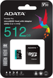 Карта пам'яті ADATA MicroSDXC 512 GB + Adapter (AUSDX512GUI3V30SA2-RA1) - зображення 4