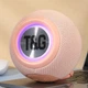 Bluetooth-колонка TG337 c RGB ПОДСВЕТКОЙ, speakerphone, радио, pink - изображение 2