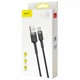 Кабель 3 м. USB для Type-C gray/black, Cafule 2A Baseus для зарядки и передачи данных (CATKLF-UG1) - изображение 5