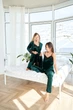 Пижама женская четверка халат майка шорты брюки Tina Collection L изумруд - изображение 5