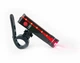 Велосипедна фара задня West Biking 200 Lm USB 1000 mAh з боковим лазером 10х2х3 см (G0000923) - зображення 4