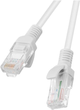 Zestaw patchcordów Lanberg Cat 6 UTP 0.25 m 10 szt Grey (PCU6-20CC-0025-S) - obraz 1