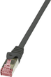 Патч-корд LogiLink PrimeLine Cat 6 SFTP 10 м Black (CQ2093S) - зображення 1