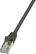 Patchcord LogiLink EconLine Cat 6 F-UTP 2 m Black (CP2053S) - obraz 1