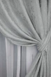 Комплект штор на люверсах VR-Textil Лен мрамор Pavliani № 1179ш 150х250 см 2 шт Серый (37-0030) - изображение 4