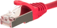 Patchcord Netrack Cat 5e FTP 0.5 m Red (BZPAT05FR) - obraz 1