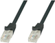 Patchcord TechlyPro Cat 5e UTP 2 m Black (8057685307964) - obraz 1