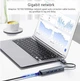 Док-станция Deepfox-2208TU 5 в 2 USB Type-C/Type-A концентратор 5 портов Сетевая карта RJ45 Ethernet LAN адаптер 1000 Мбит/с - изображение 7