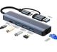 Док-станция Deepfox-2208TU 5 в 2 USB Type-C/Type-A концентратор 5 портов Сетевая карта RJ45 Ethernet LAN адаптер 1000 Мбит/с - изображение 11