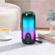 Портативна колонка TG651 5W з RGB підсвічуванням і ремінцем Green - зображення 2