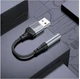 Перехідник HOCO LS36 – USB to 3.5 – зовнішня звукова карта 12 см DAC - зображення 3