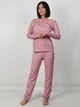 Пижама (кофта + штаны) женская хлопковая Roksana Mont Blank 1539 S Розовая (4821539300142) - изображение 1