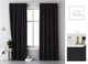 Готова штора Room99 Aura 140 х 250 см на тасьмі (8365214146) чорна - изображение 2