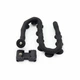 Тримач для телефону UKC Cute Worm Lazy Holder black гнучкий з присосками - зображення 12
