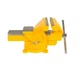 Лещата слюсарні настільні поворотні MASTERTOOL, 150 мм. Yellow (07-0215) - зображення 1