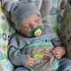 Кукла реалистичная реборн Levi Reborn 45см спящий малиш новая коллекция винил силикон 6315 - изображение 1