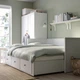 Раскладной диван - кровать с 2-мя матрасами IKEA HEMNES / ÅGOTNES белый 80х200 см 794.281.17 - изображение 2
