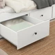 Раскладной диван - кровать с 2-мя матрасами IKEA HEMNES / ÅGOTNES белый 80х200 см 794.281.17 - изображение 6