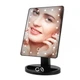 Косметическое зеркало настольное с подсветкой светодиодной Large Led Mirror для макияжа 22 LED-лампочки 10-ти кратное увеличение Черный - изображение 3