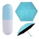 Компактный зонтик в капсюле-футляре Capsule Umbrella Original карманный механический 165 гр Защита от ультрафиолета Бирюзовый - изображение 2