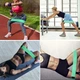 Якісні фітнес резинки 5 шт з чохлом Esonstyle Lenta Espander для тренувань занять спортом щільні від 4,5 до 23 кг Латекс - зображення 11