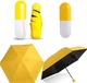 Компактна парасолька в капсулі-футлярі Capsule Umbrella Original кишенькова механічна 165 гр Захист від ультрафіолету Жовтий - зображення 3