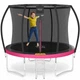 Батут 4FIZJO Premium 8FT с внутренней сеткой 252 см 4FJ0603 Black/Pink (JDT-0850068) - изображение 2