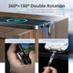 Магнітний кабель Essager Type-C 3А поворотний 360° FAST CHARGING 9V-2A/5V-3A передача даних 2000мм black (678559053114) - зображення 3