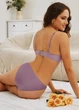 Женские бесшовные эластичные трусики слипы Good Day FINETOO 1194-46 Сливовой L (46) - изображение 4