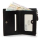 Женский кожаный кошелек Classik DR. BOND WN-23-8 black - изображение 6