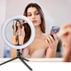 Кольцевая LED лампа YQ-320B (30см) с пультом и держателем телефона Black - изображение 4