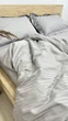 Комплект постельного белья страйп сатин турецкий Люсіль семейный наволочка 50*70см серебро - изображение 3