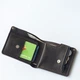 Коричневый кошелек с монетницей из натуральной кожи FORT с фиксацией на кнопке - изображение 7