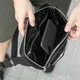 Стильная вместительная нагрудная сумка бананка SHADOW из качественной черной эко кожи глянцевая - изображение 13