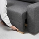 3-місний диван-кровать IKEA GRÄLVIKEN, темно-сірий, 404.453.92 - зображення 6