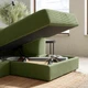 Модульний кутовий диван 2 IKEA JÄTTEBO, 5 осіб з шезлонгом, правильно, Темно-жовто-зелена самсала, 494.851.90 - изображение 5