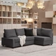 Подушка IKEA FRIHETEN ФРІХЕТЕН, СКІФТЕБУ темно-сірий, 67х47 см, 204.481.60 - изображение 5