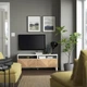Тумба для телевізора з шухлядами IKEA BESTÅ БЕСТО, білий, HEDEVIKEN ХЕДЕВІКЕН, жерстяний шпон дуб, 120х42х48 - изображение 8