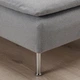 Кутовий диван IKEA SÖDERHAMN, 4-місний, з вікритою секцією, Сірий тонер, 194.520.73 - изображение 11