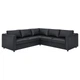 Кутовий диван IKEA VIMLE ВІМЛЕ, 4-місний, ГРАНН, Бомстад чорний, 793.067.19 - изображение 1