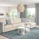 4-місний диван із кушеткою IKEA VIMLE ВІМЛЕ, ГУННАРЕД бежевий, 893.994.83 - зображення 5