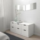 Тумба із шухлядами IKEA NORDLI НОРДЛІ, 6 шухлядок, білий, 120х54 см, 292.394.97 - изображение 3