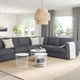Кутовий диван IKEA VIMLE ВІМЛЕ, 5-місний, ГУННАРЕД класичний сірий, 593.995.78 - изображение 4