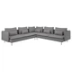 Кутовий диван IKEA SÖDERHAMN, 6-місний, Сірий тонер, 094.520.78 - изображение 1