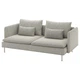 3-місний диван IKEA SÖDERHAMN, Viarp бежевий, коричневий, 693.056.97 - изображение 2