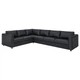 Угловий диван IKEA VIMLE ВІМЛЕ, 5-місний, ГРАНН, Бомстад чорний, 693.067.48 - зображення 1