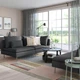 3-місний диван IKEA SÖDERHAMN, з вікритою секцією, Фрідтуна темно-сіра, 294.496.26 - изображение 3