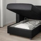 Угловий диван IKEA VIMLE ВІМЛЕ, 5-місний, з кушеткою, ГРАНН, Бомстад чорний, 393.067.64 - зображення 12