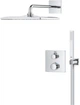 Душевой гарнитур скрытого монтажа с термостатом GROHE Grohtherm Rainshower Mono 310 Cube 34870000 - изображение 4